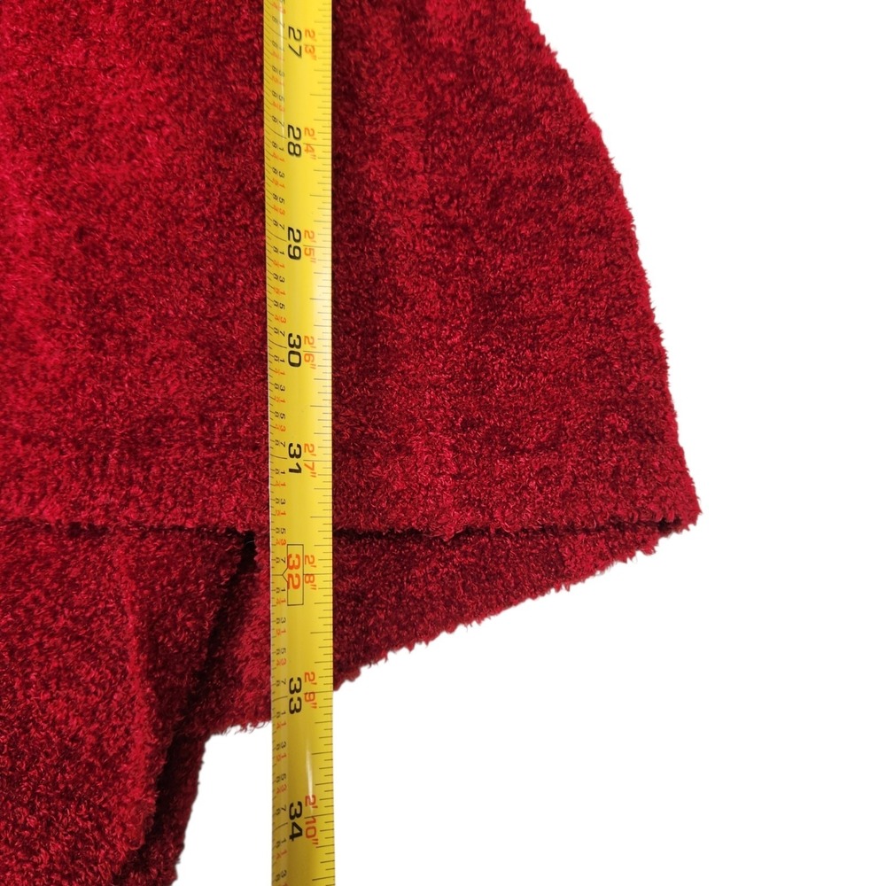 Barefoot Dreams Size S/M Red Cozy Chic Ultra Lite Open Front Cardigan Sweater - Picture 12 of 12